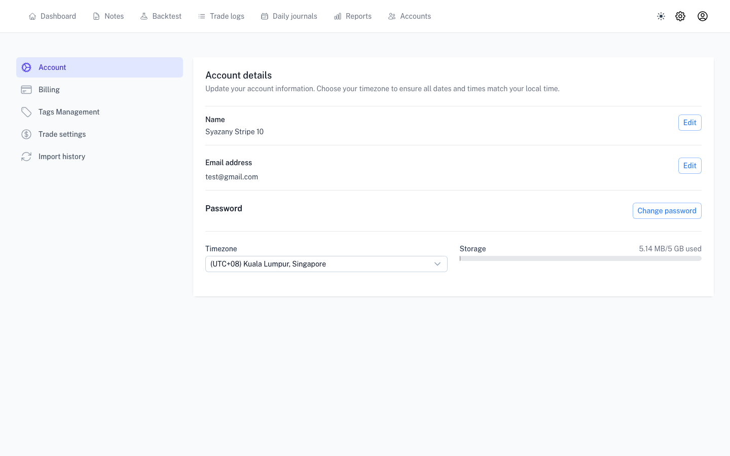 Timezone-related settings across the app